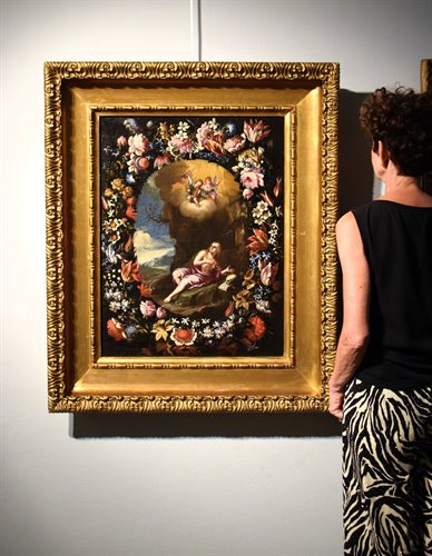 Maria Maddalena in una Ghirlanda di fiori